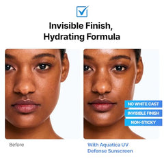 Cell Fusion C Aquatica UV Defense: aplicación facial suave y agradable.