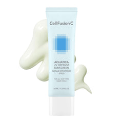 Cell Fusion C Aquatica UV Defense: botella de 50 ml para protección diaria sin residuo.