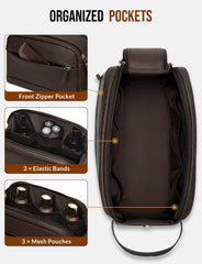 Acabado retro en cuero PU de Celvetch, textura suave y estilo clásico para viaje.