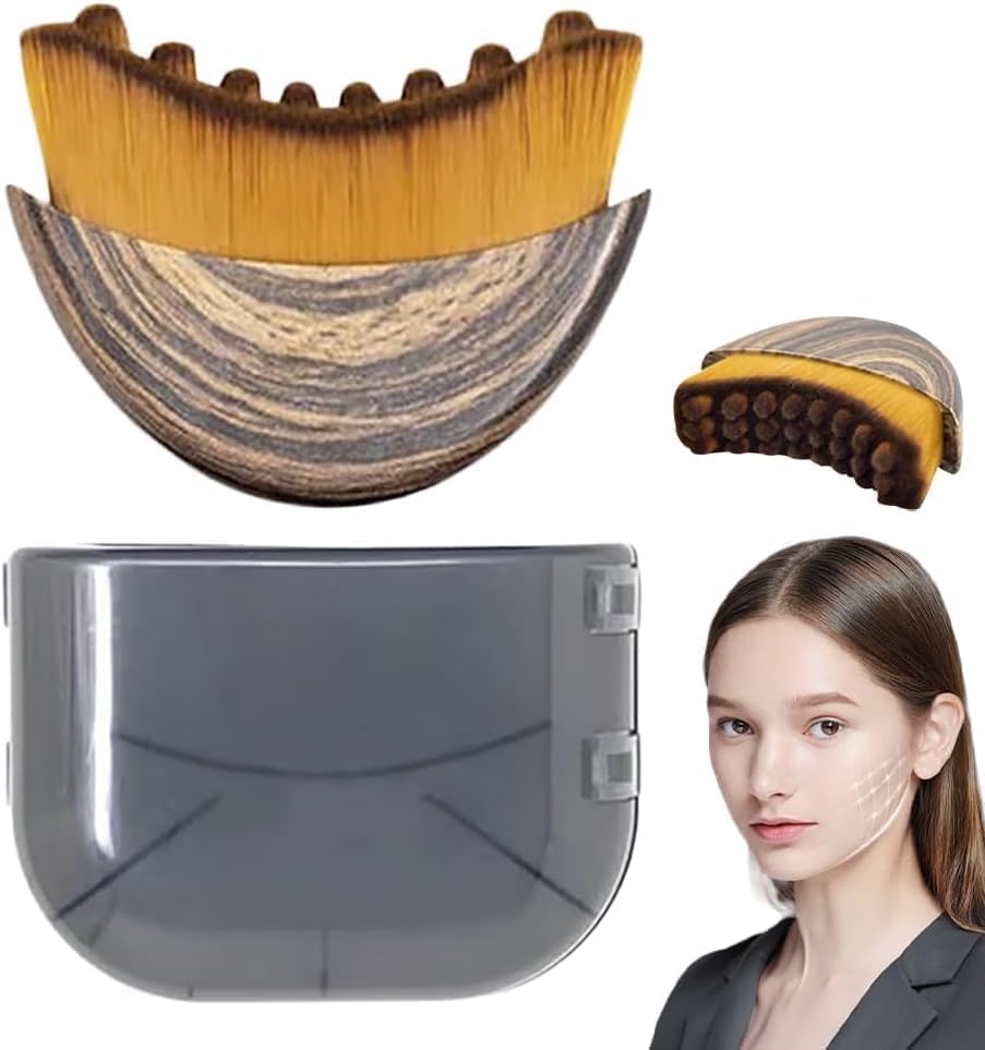 Cepillo contorno linfático para rostro con diseño ergonómico para uso cómodo