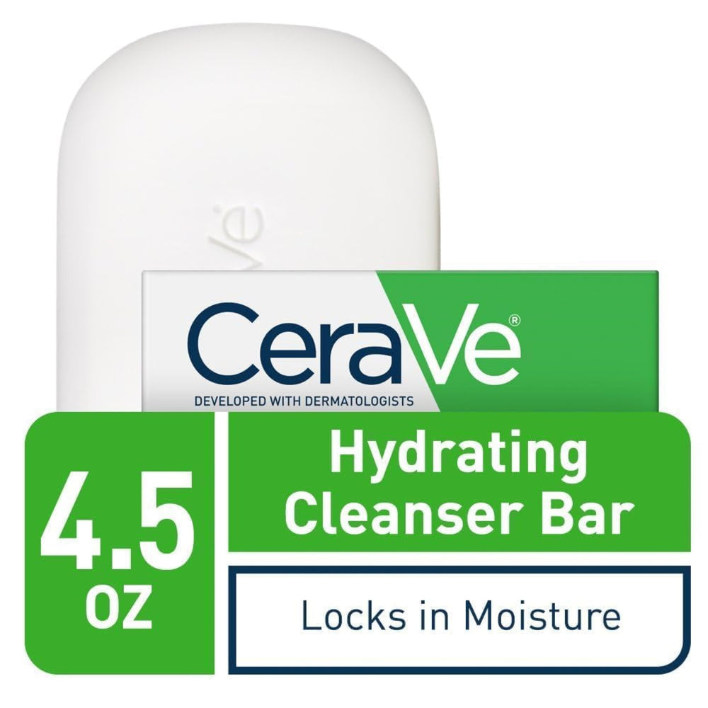 CeraVe barra facial y corporal, uso cómodo en ducha para hidratación constante.