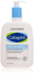 Cetaphil limpiador suave para piel sensible en botella, uso diario recomendado