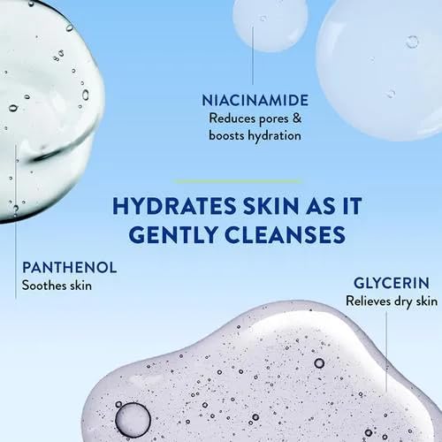Gel Cetaphil Doux appliqué sur la main, douceur et propreté.