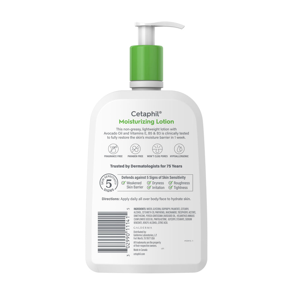 Cetaphil uso diario para piel sensible, sin irritación