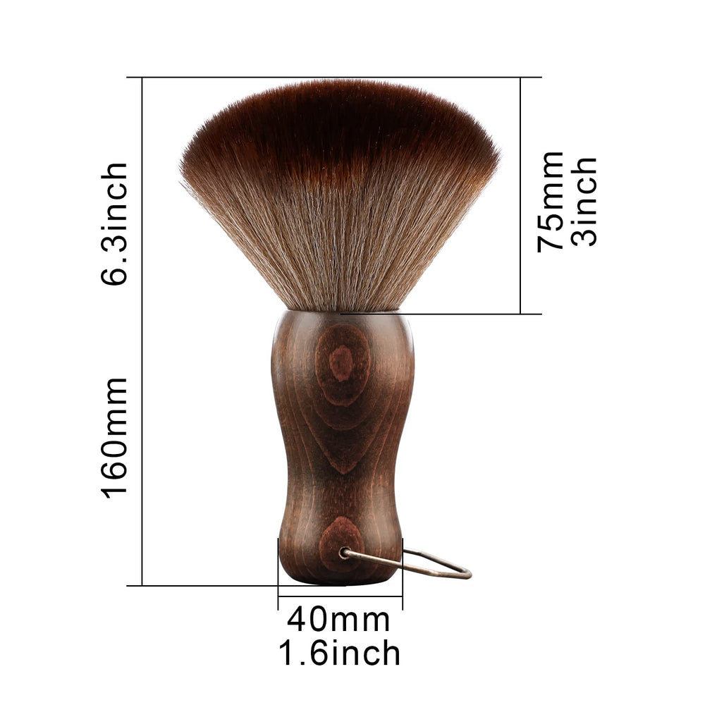 CGBARBER cepillo con diseño ergonómico y mango de madera para barberos