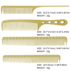 CGBARBER peine mango ergonómico dorado mejora el agarre durante peinado y trenzado