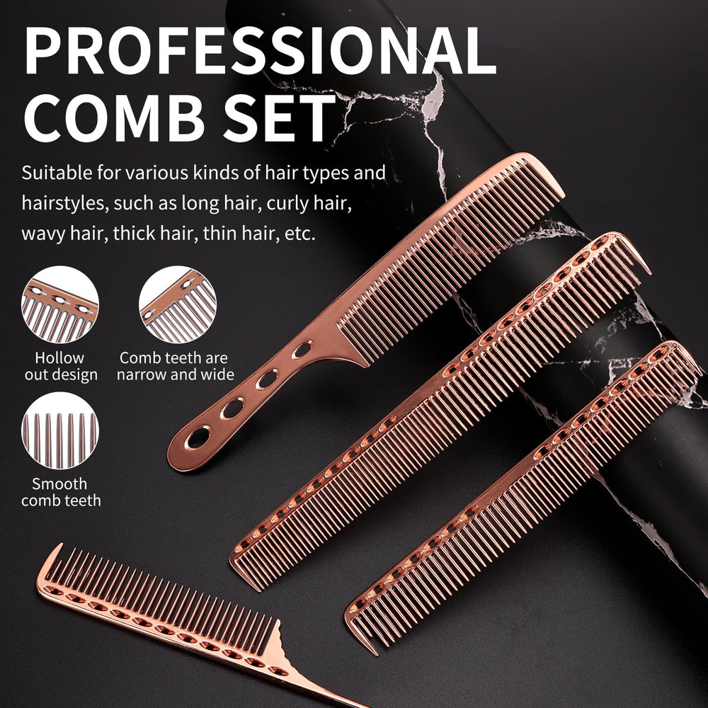 CGBARBER peine mango rosa oro agarre cómodo para peinar.