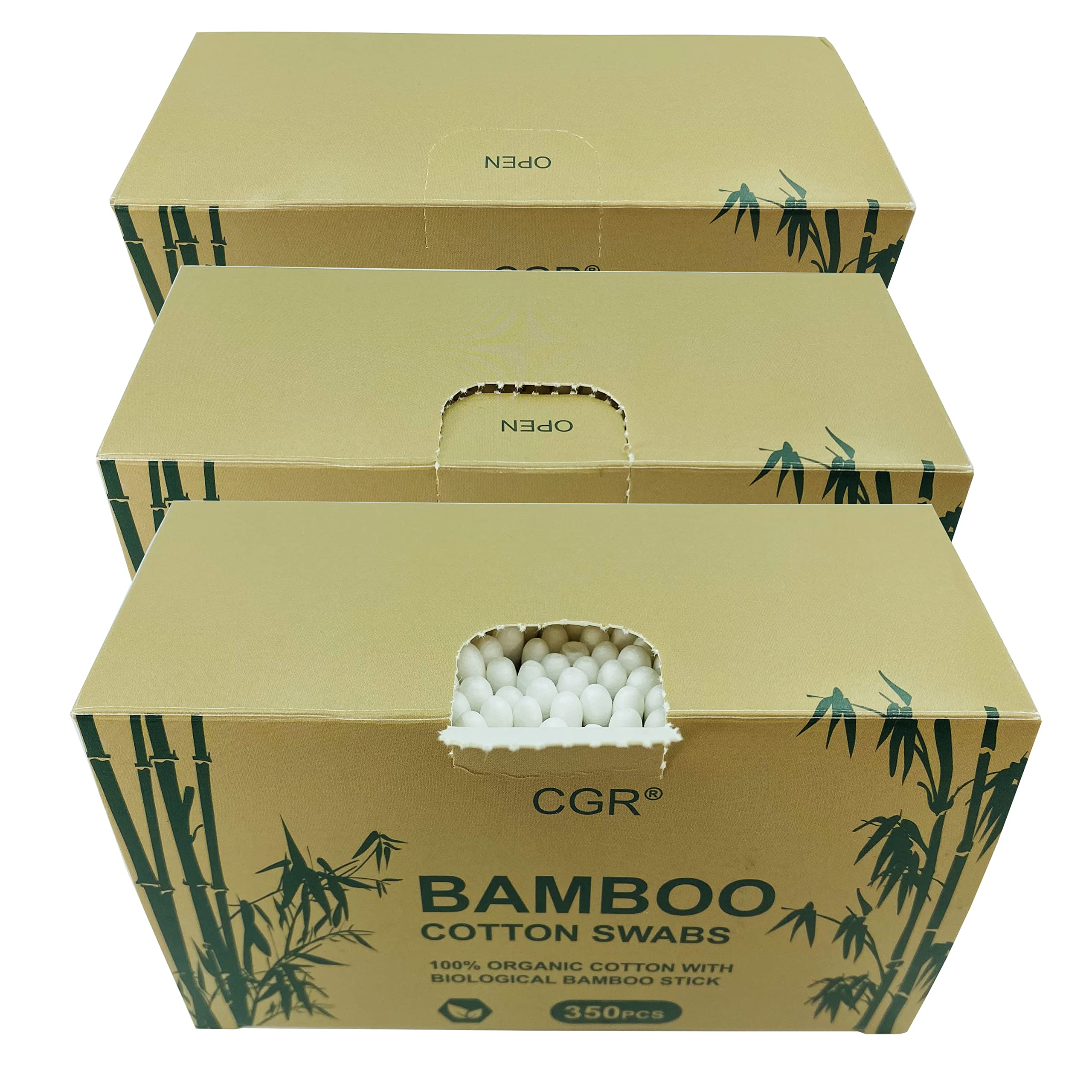CGR palitos de bambú punta doble 7-5 cm para limpieza suave y precisa