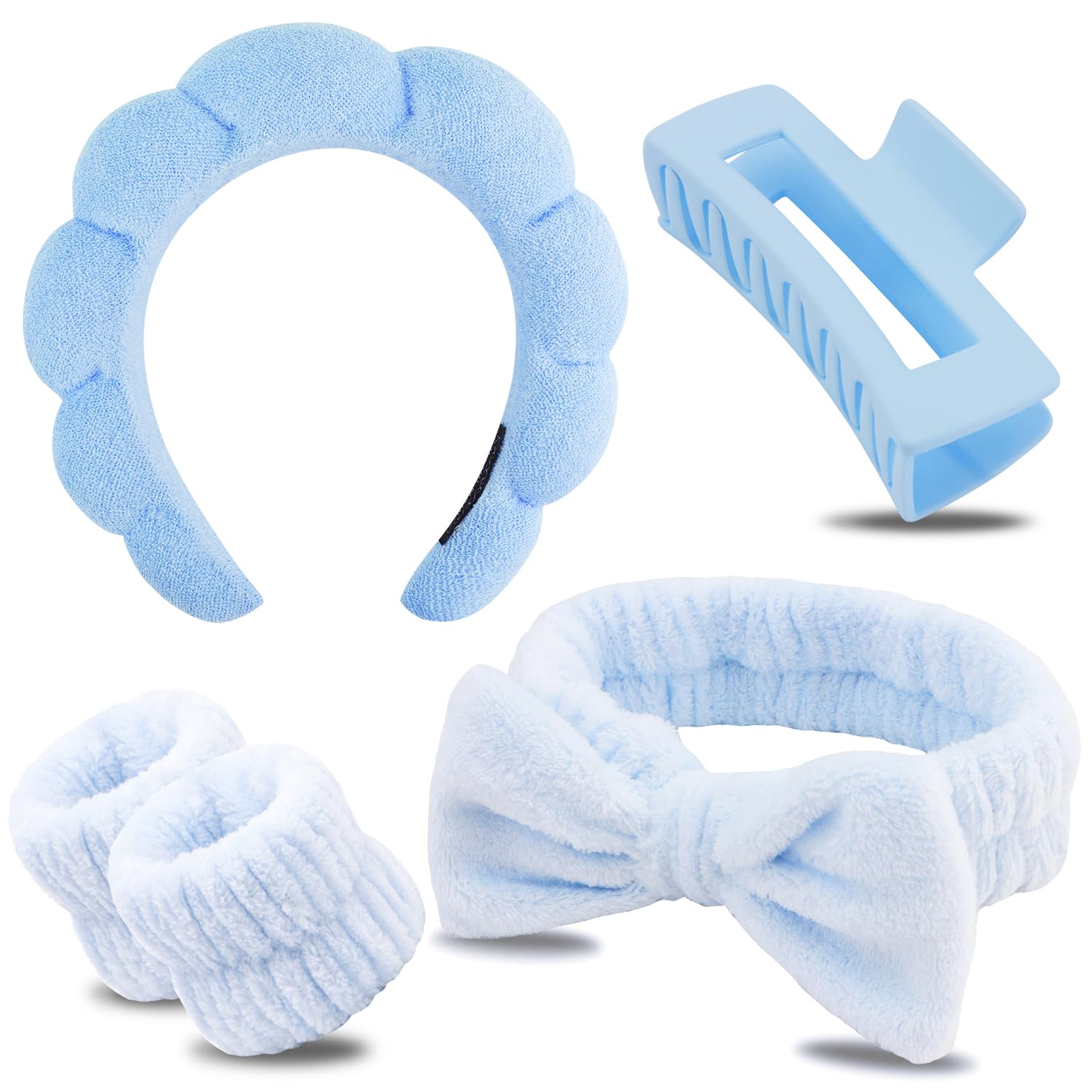 Chanaco diadema facial microfibra suave, ideal para mantener el cabello seco durante el lavado facial.