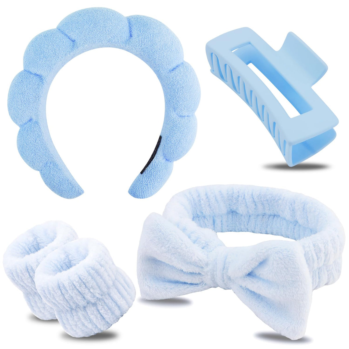 Chanaco diadema facial microfibra suave, ideal para mantener el cabello seco durante el lavado facial.