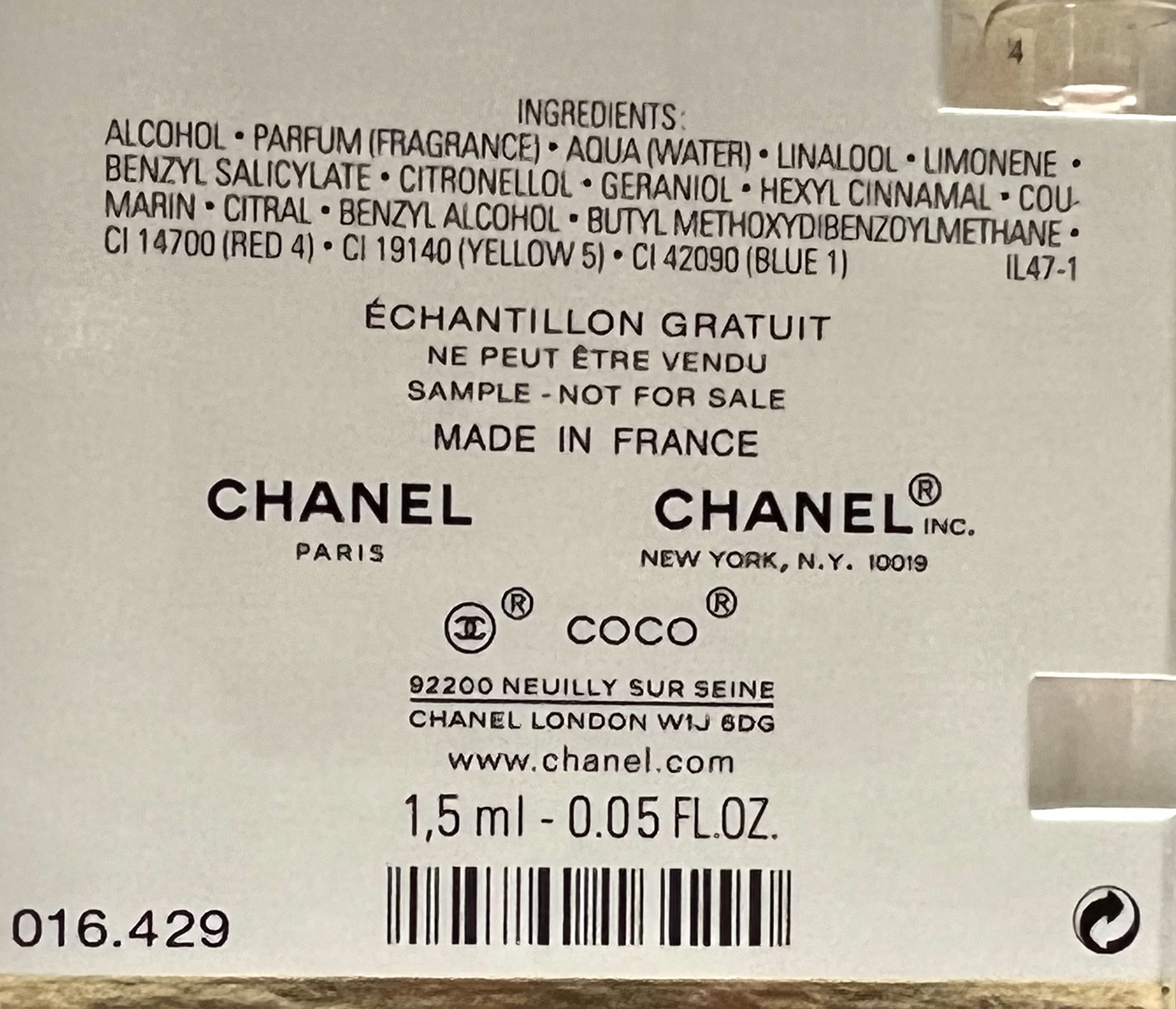 CHANEL Coco Mademoiselle diseño frasco, referencia de lujo