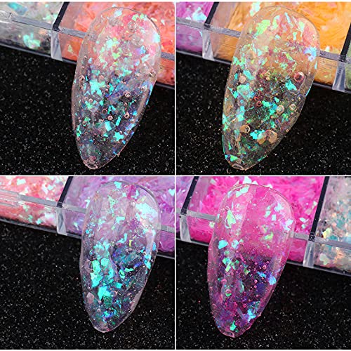 CHANGAR decoraciones brillantes para uñas, perfectas para fiestas