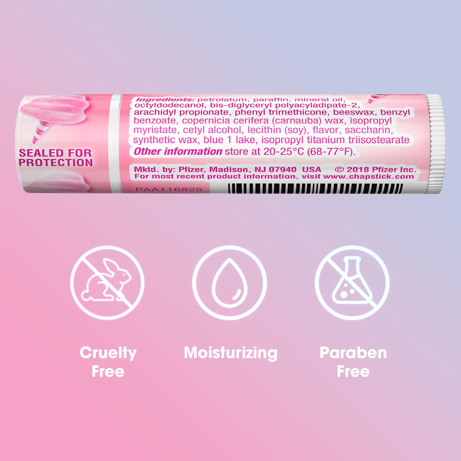 Envase colorido de ChapStick invita al cuidado diario