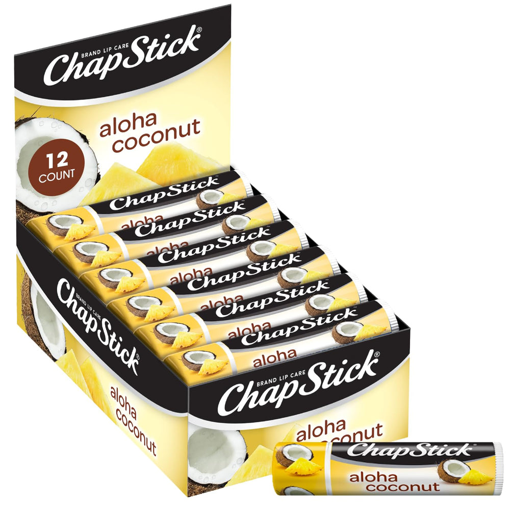 ChapStick Aloha Coconut 12-pack, hidratación diaria para labios