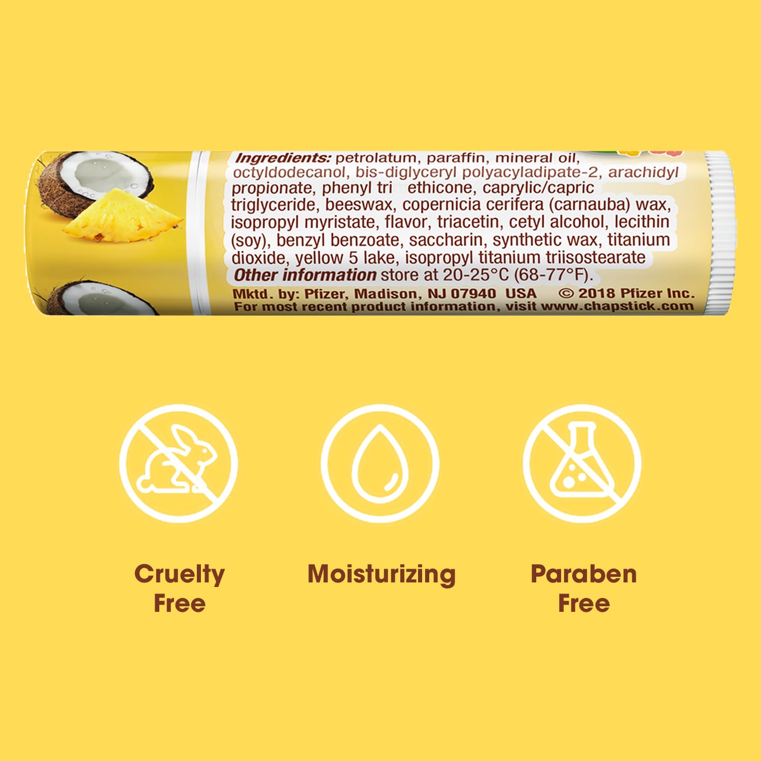 ChapStick Aloha Coconut, bálsamo diario suave para labios