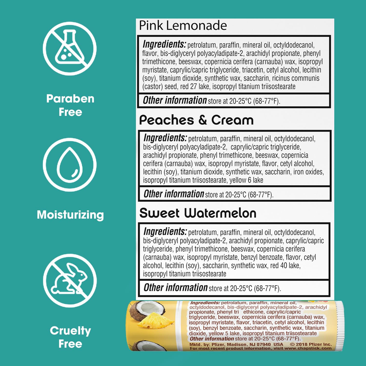 ChapStick Base para Color Labial: prepara labios para un acabado uniforme