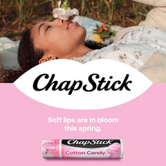 ChapStick Algodón de Azúcar, aplicación suave en labios.
