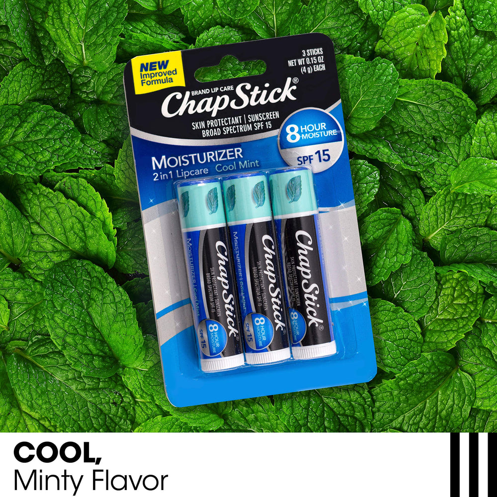 ChapStick Aloe Vera y Vitamina E nutren los labios suavemente.