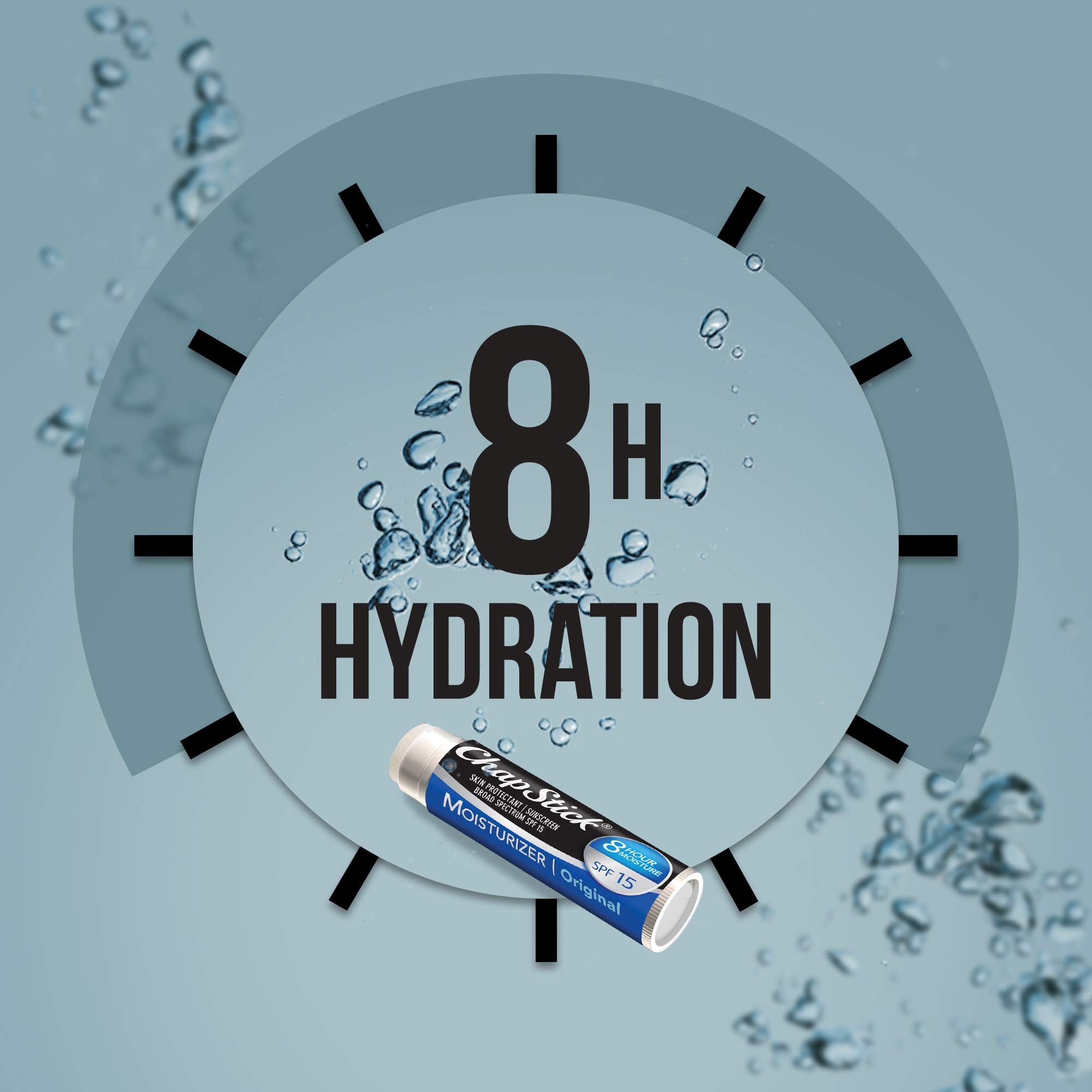 Hidratación de hasta 8 horas para labios suaves.