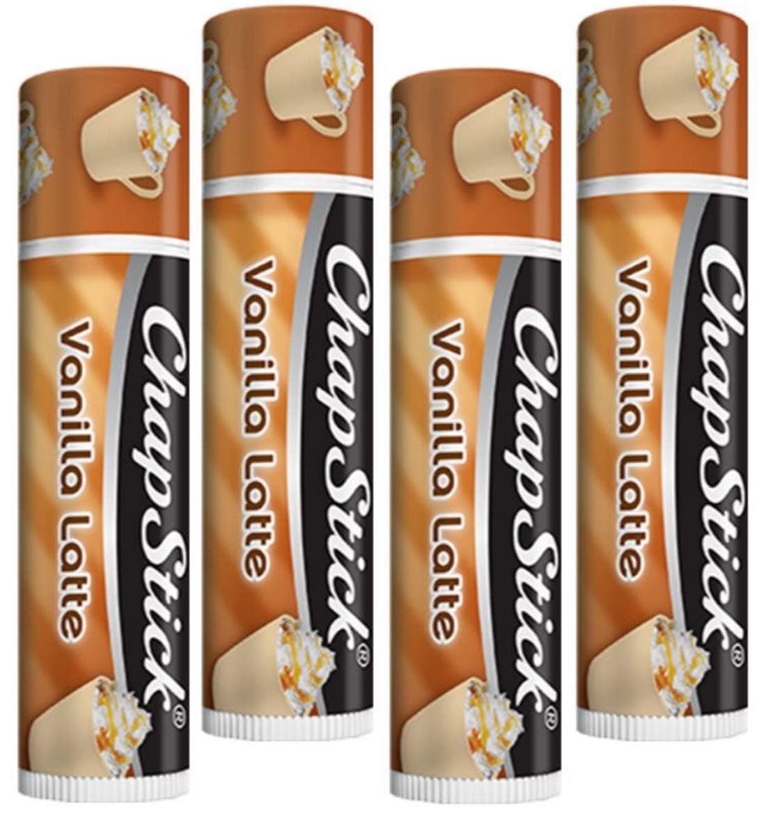 ChapStick Vanilla Latte edición limitada; hidratación suave para labios y aroma a vainilla.