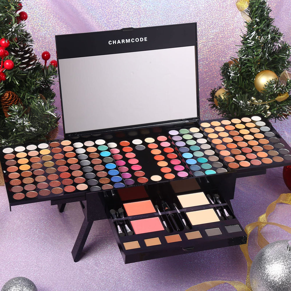 CHARMCODE Kit de maquillaje completo, diseño portátil ideal para regalo.