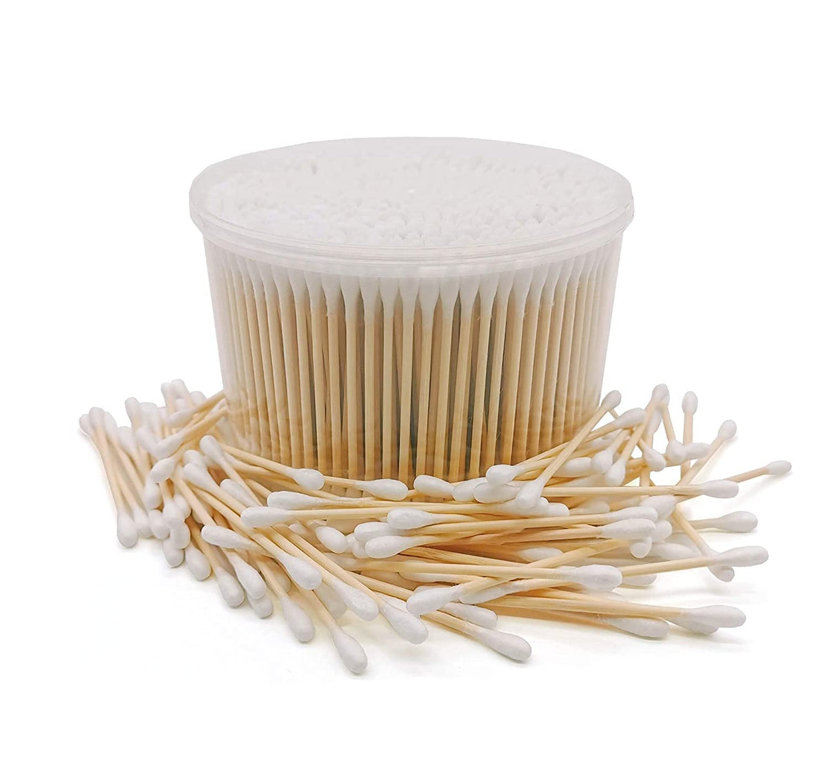 Chenchenchen bastoncillos de bambú con empaque impermeable de 500 piezas para almacenamiento seguro.