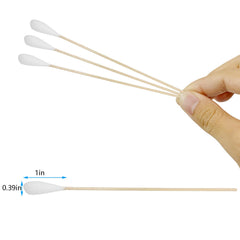 Chenchenchen hisopos algodón 15 cm, mango resistente para manejo cómodo.