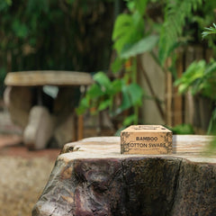 Chenchenchen hisopos algodón bambú natural palitos para desmaquillar con delicadeza