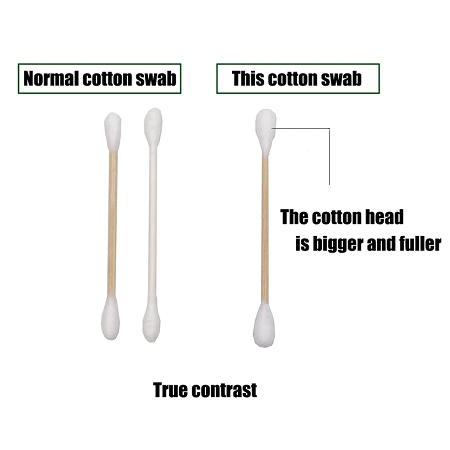 Chenchenchen: puntas dobles de algodón natural para mayor absorción suave.