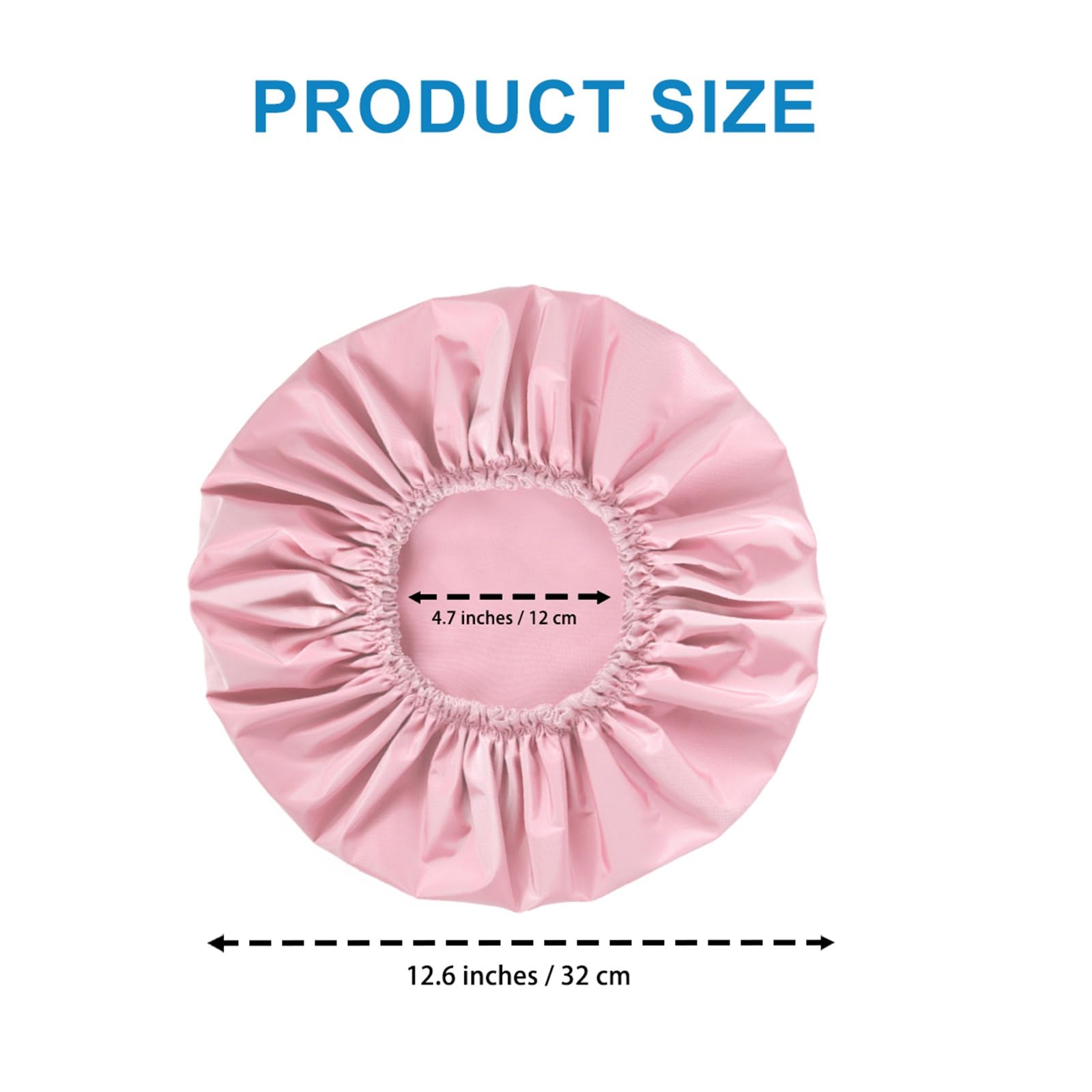 Bonete CHFONG rosa para ducha, cómodo y lavable.