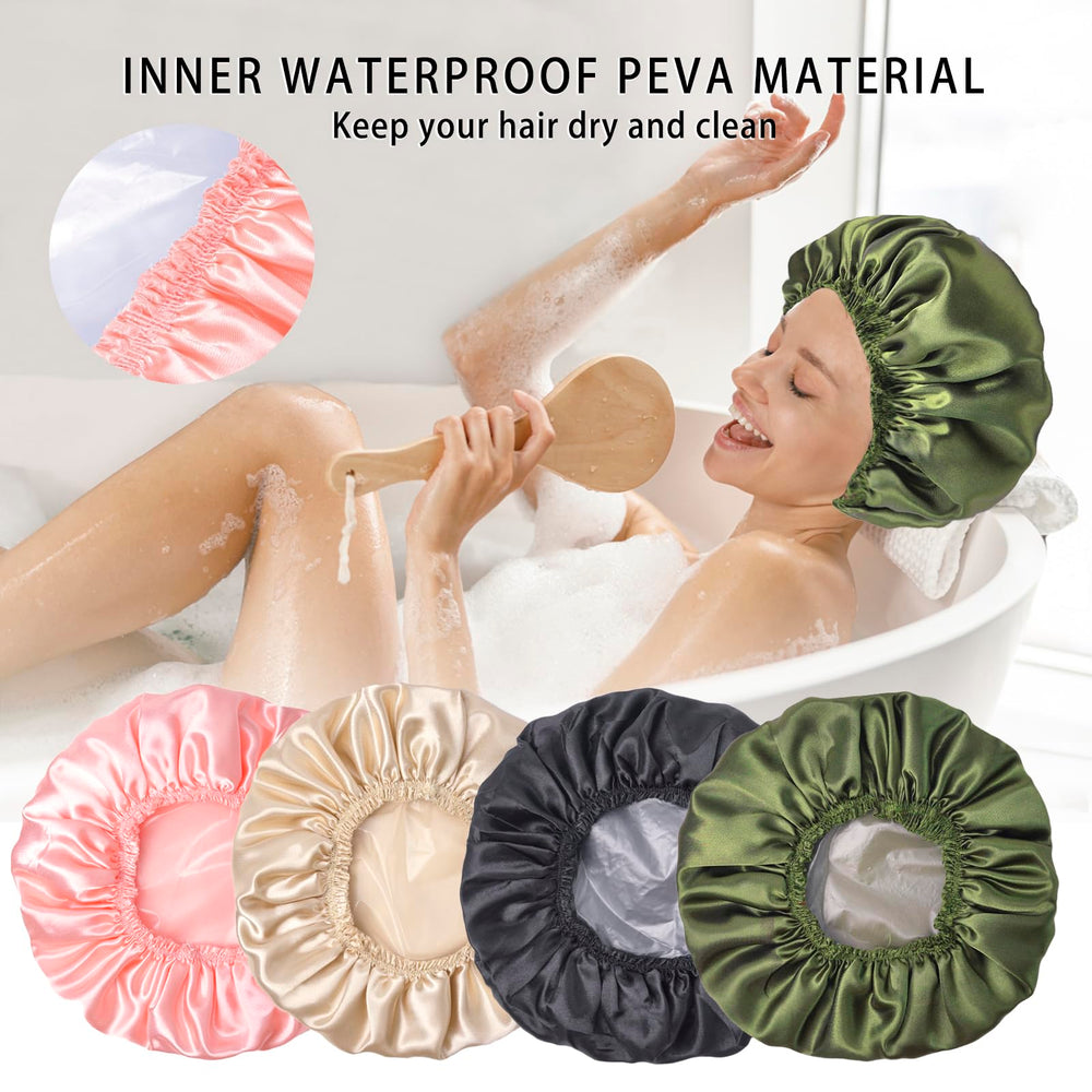 CHFONG capuchas ducha uso spa, suave para tratamientos y mascarillas capilares.