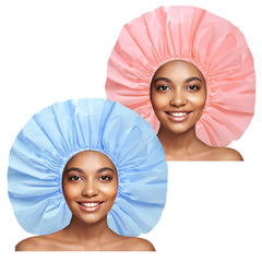 CHFONG Gorro de ducha jumbo rosa mantiene el cabello seco durante la ducha.