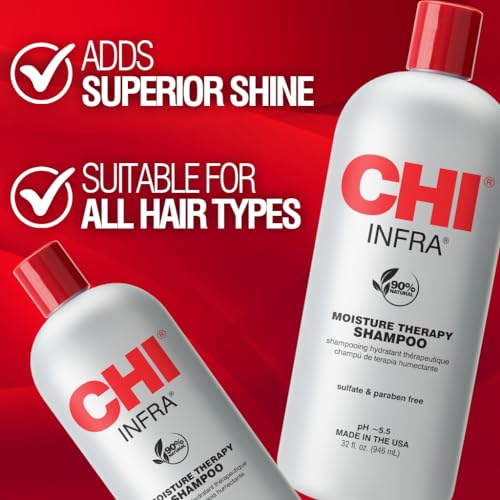 CHI Infra Shampoo textura espuma, deja cabello suave y manejable