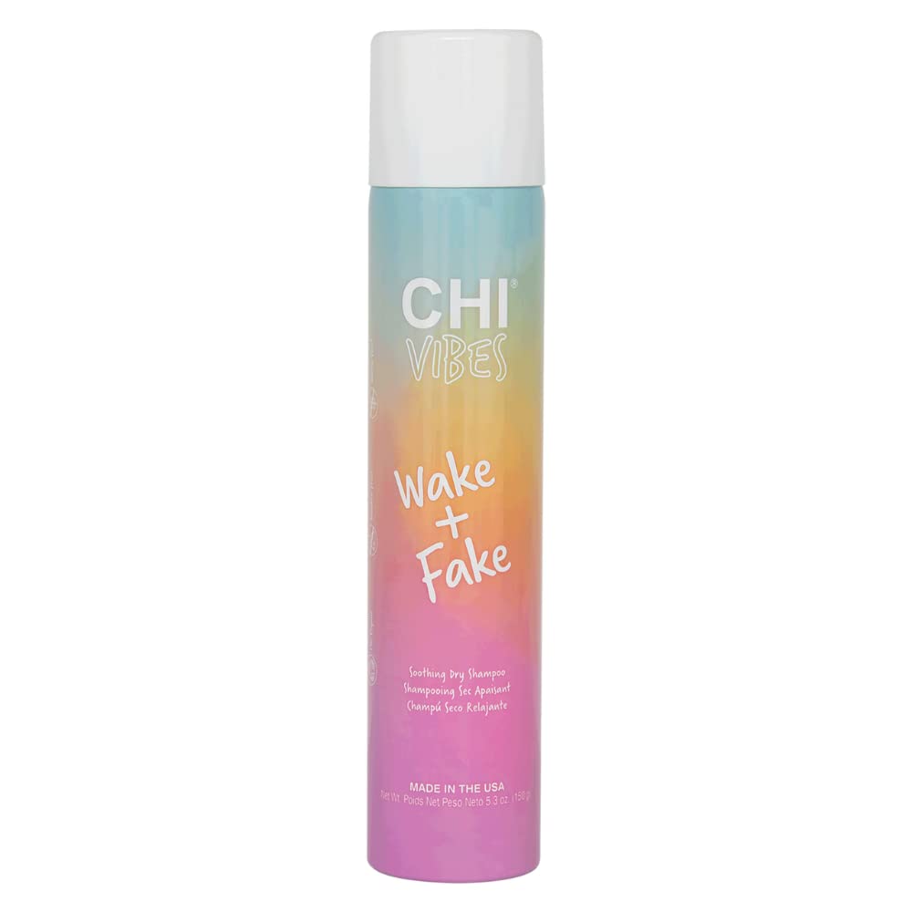 Chi Vibes Wake & Fake Champú en seco en botella, refresca el cabello entre lavados