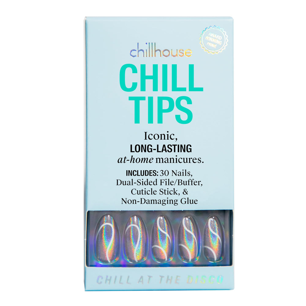 Chillhouse Consejos Chill, kit completo para uñas prensadas, aplicación rápida.