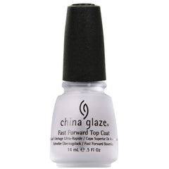 China Glaze Fast Forward, capa superior protege y sella la manicura con acabado duradero.