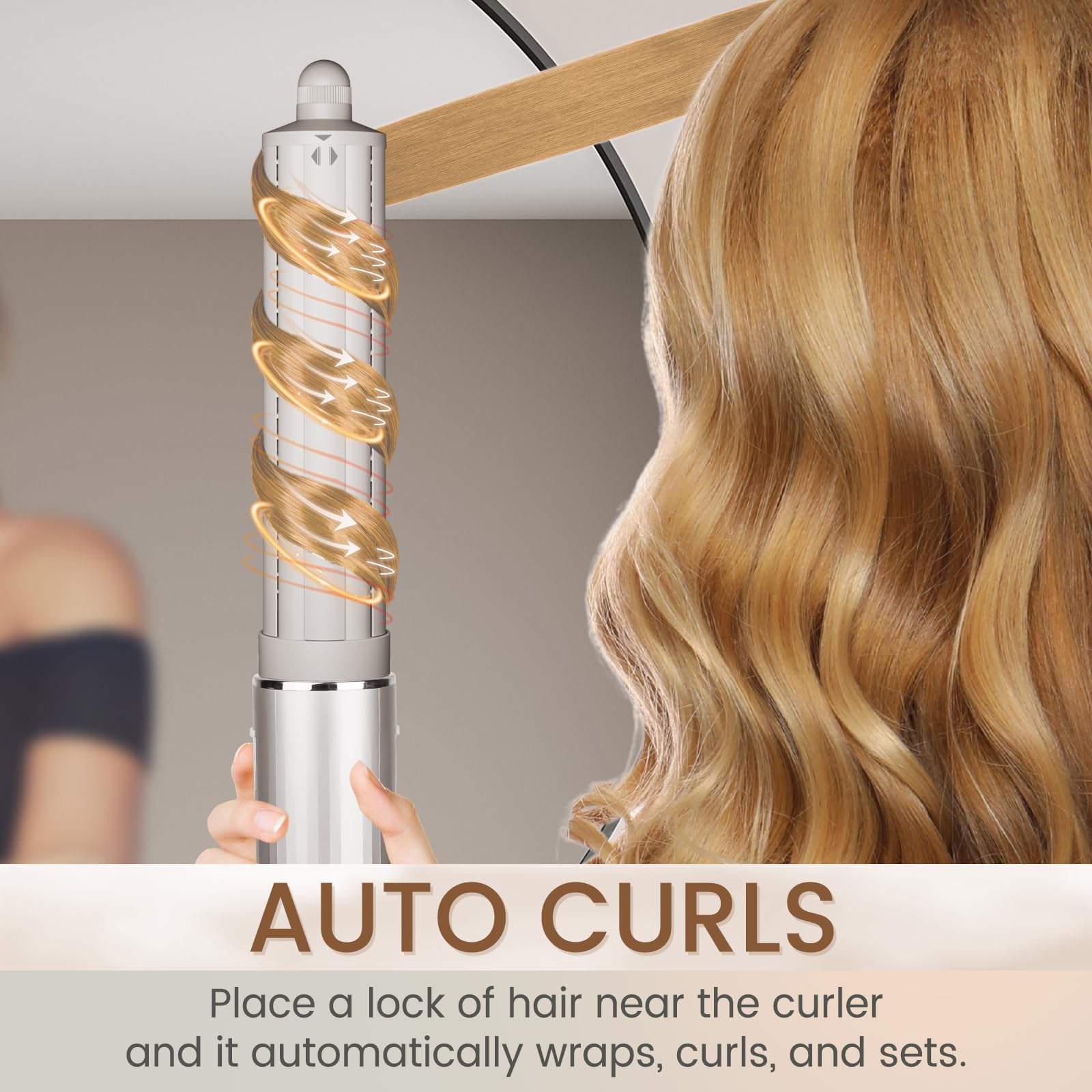 Chivixe barril de 40 mm para ondas suaves en cabello medio y largo.