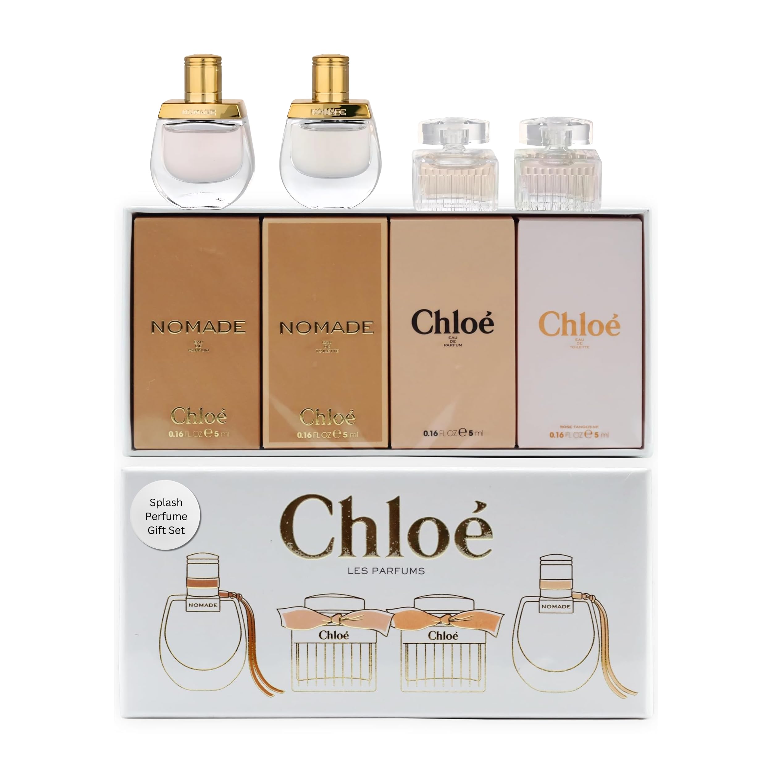 Conjunto de mini perfumes Chloe para regalo y prueba en casa.