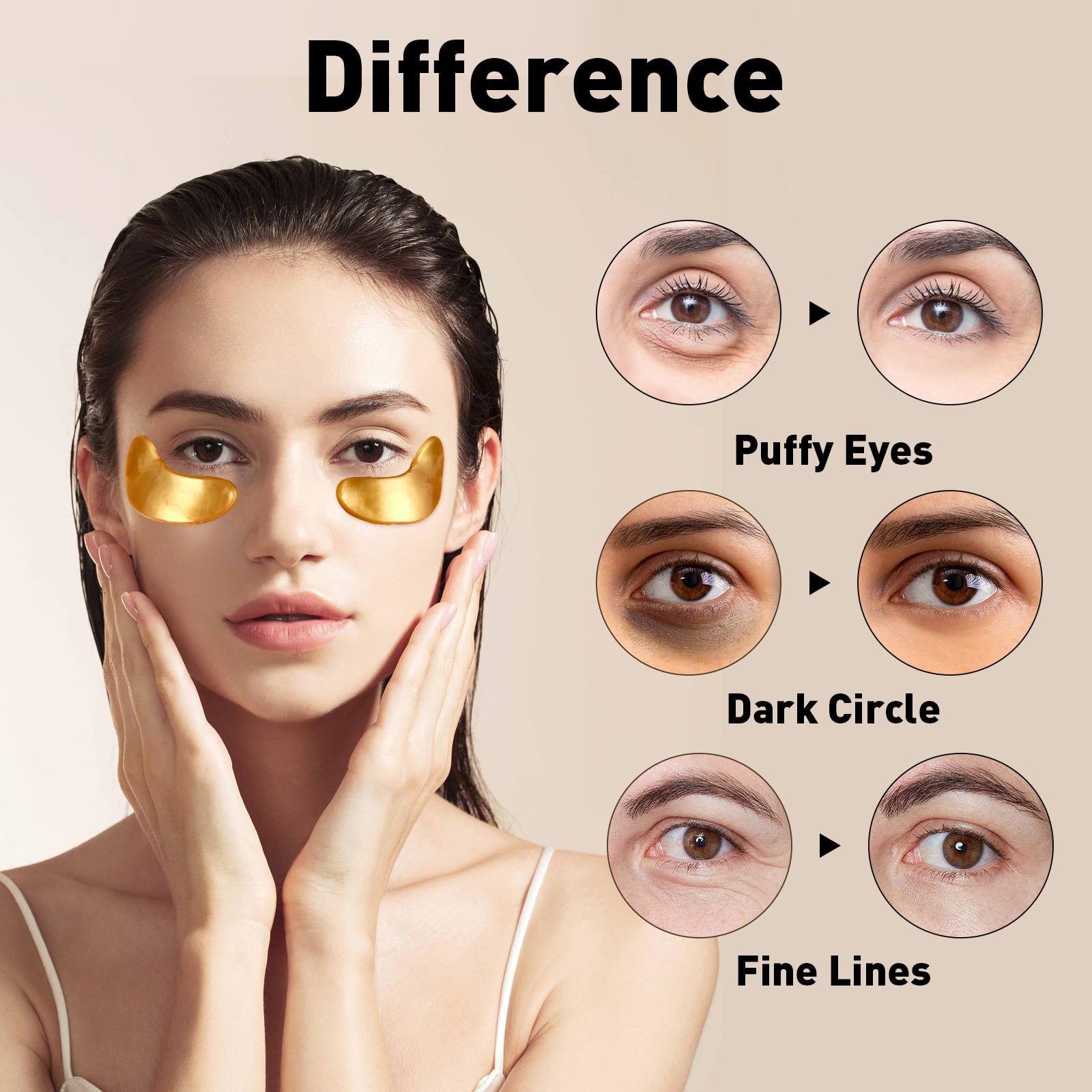 CHMI parches ojos nutricion profunda: nutre la piel delicada alrededor de los ojos.