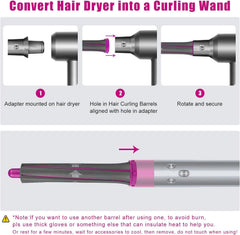 Barrel cónico de Chuancheng para Dyson Supersonic, rizos variados y suaves.