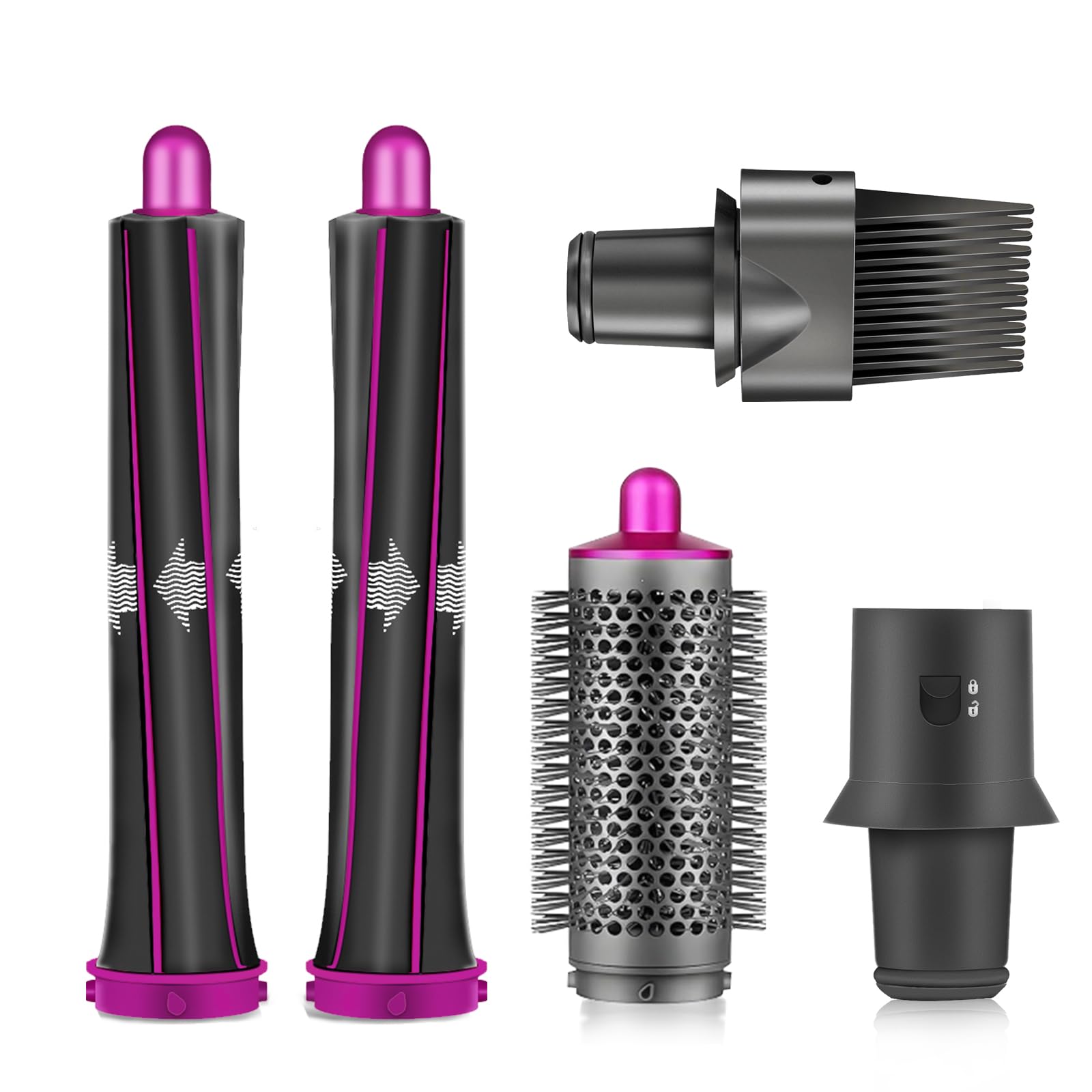 Barrel largo de Chuancheng para Dyson Supersonic, rizos definidos con control.