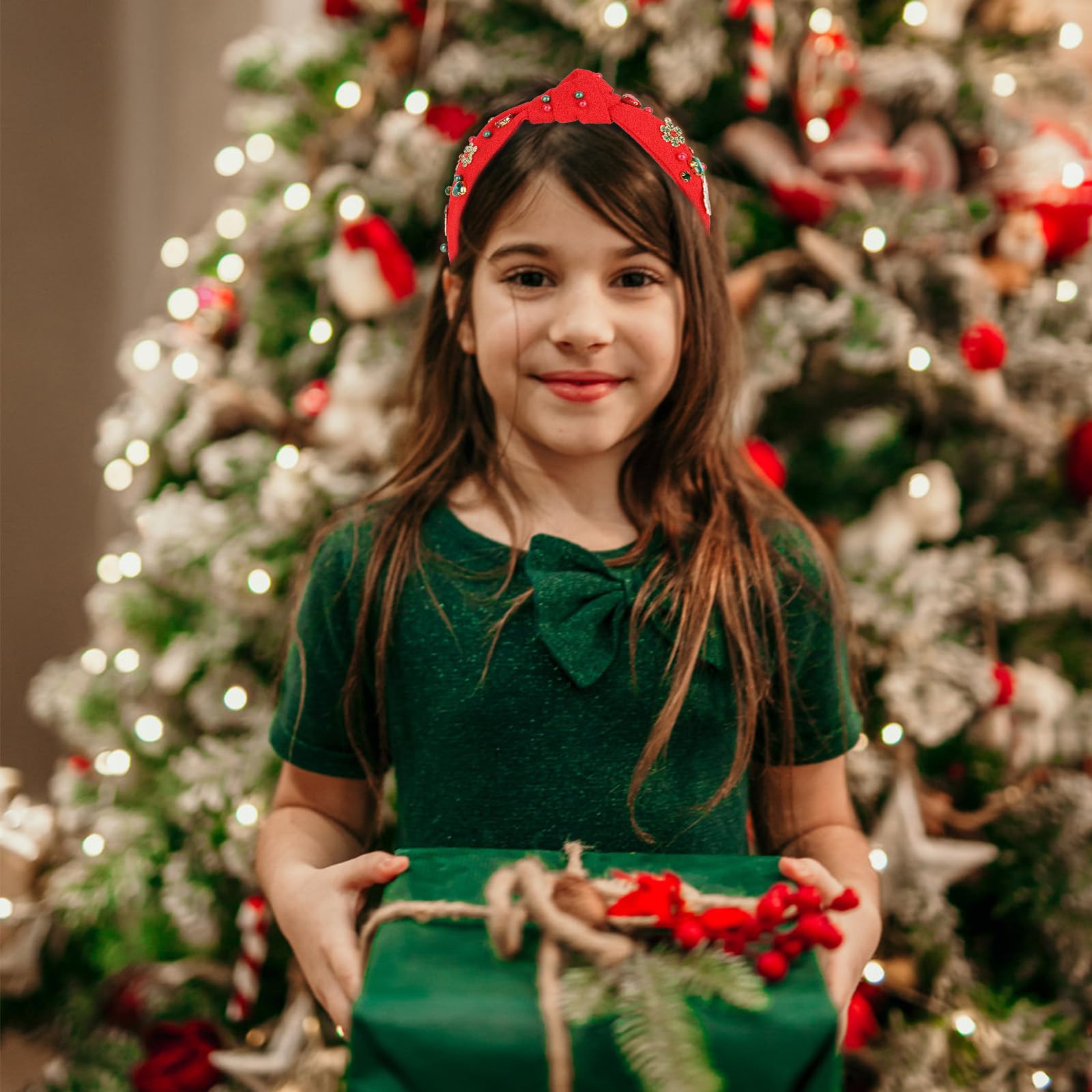 Diadema corona CIEHER con brillo en Navidad para celebrar con estilo.