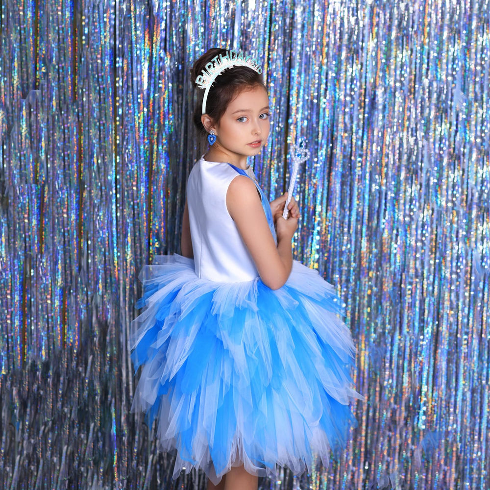 Diadema de cumpleaños azul CIEHER con ajuste universal para todas las edades