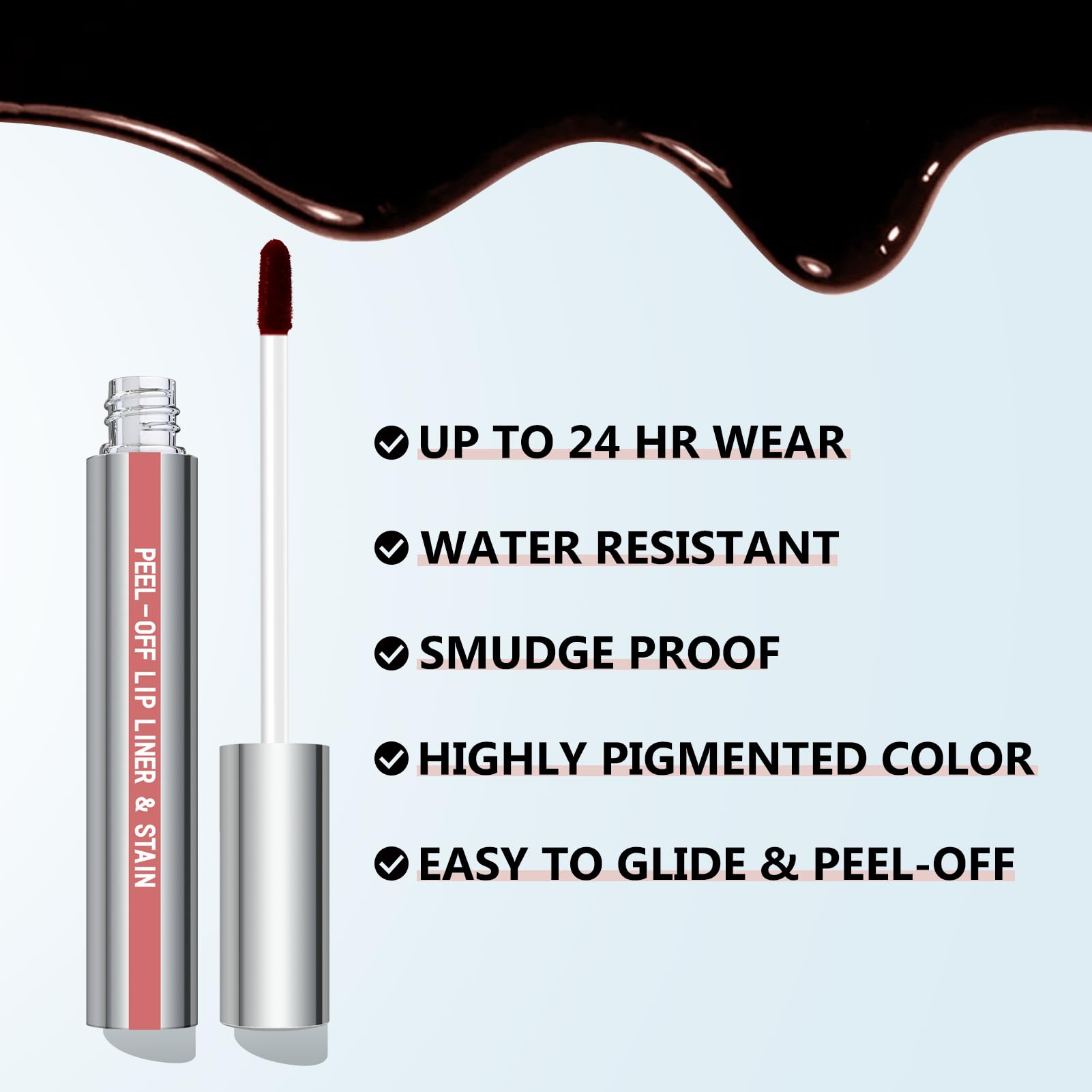 Cilrofelr aplicación lado plano labios: relleno uniforme y color duradero