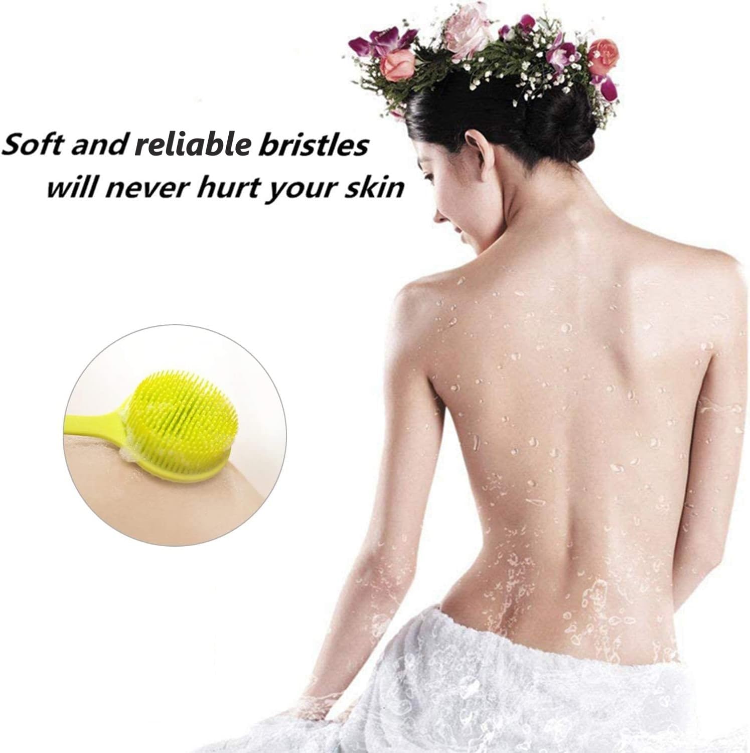 Nódulos de masaje suaves de Cinlitek para relajación durante la exfoliación.
