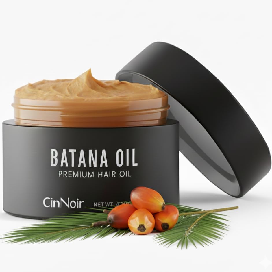 CinNoir Batana: botella de aceite para aplicación suave en el cabello y crecimiento sólido