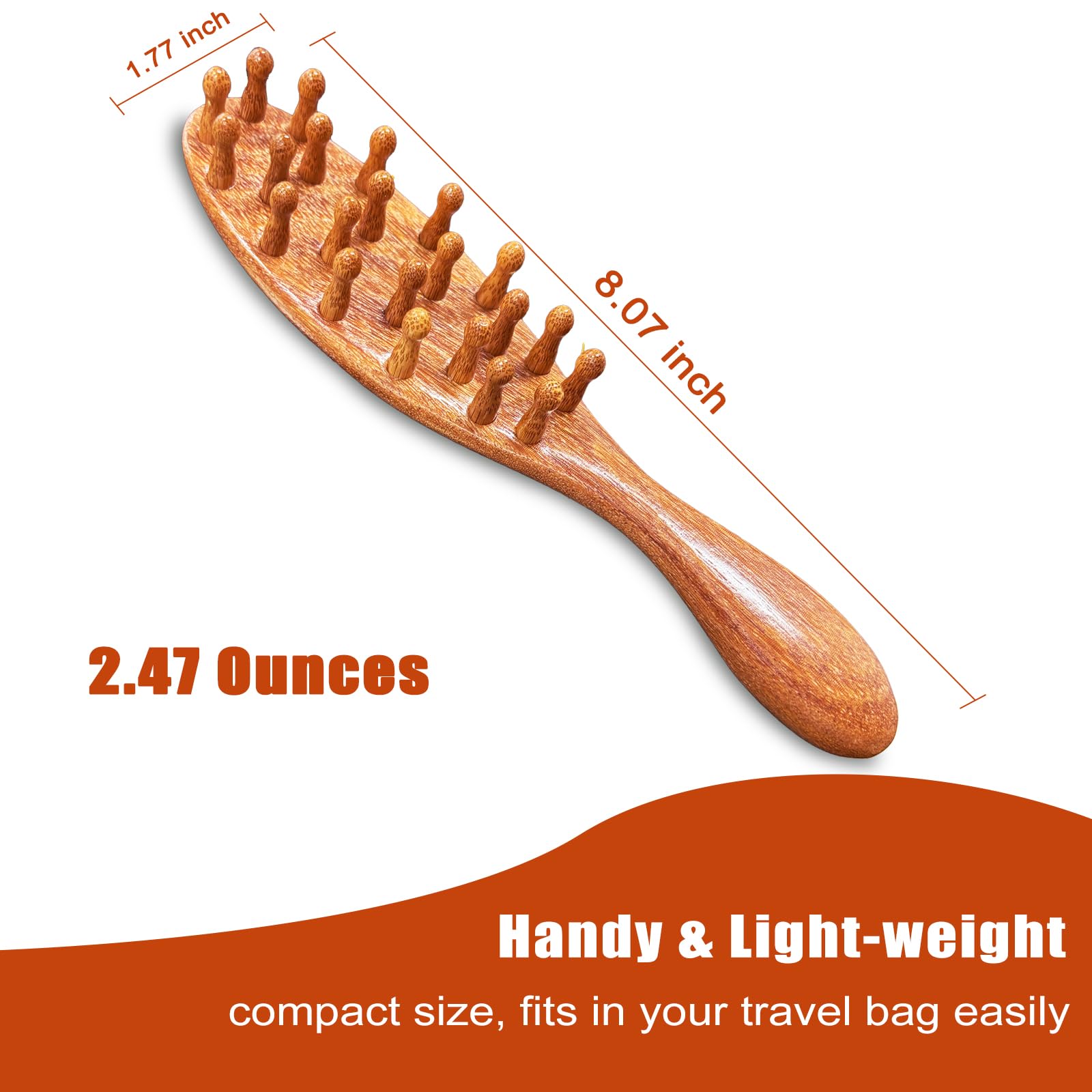 CIVEYA brocha para locs, tamaño compacto, ideal para viaje y uso diario.