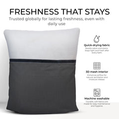 Claessonliving almohada de baño, secado rápido y material premium para uso diario.