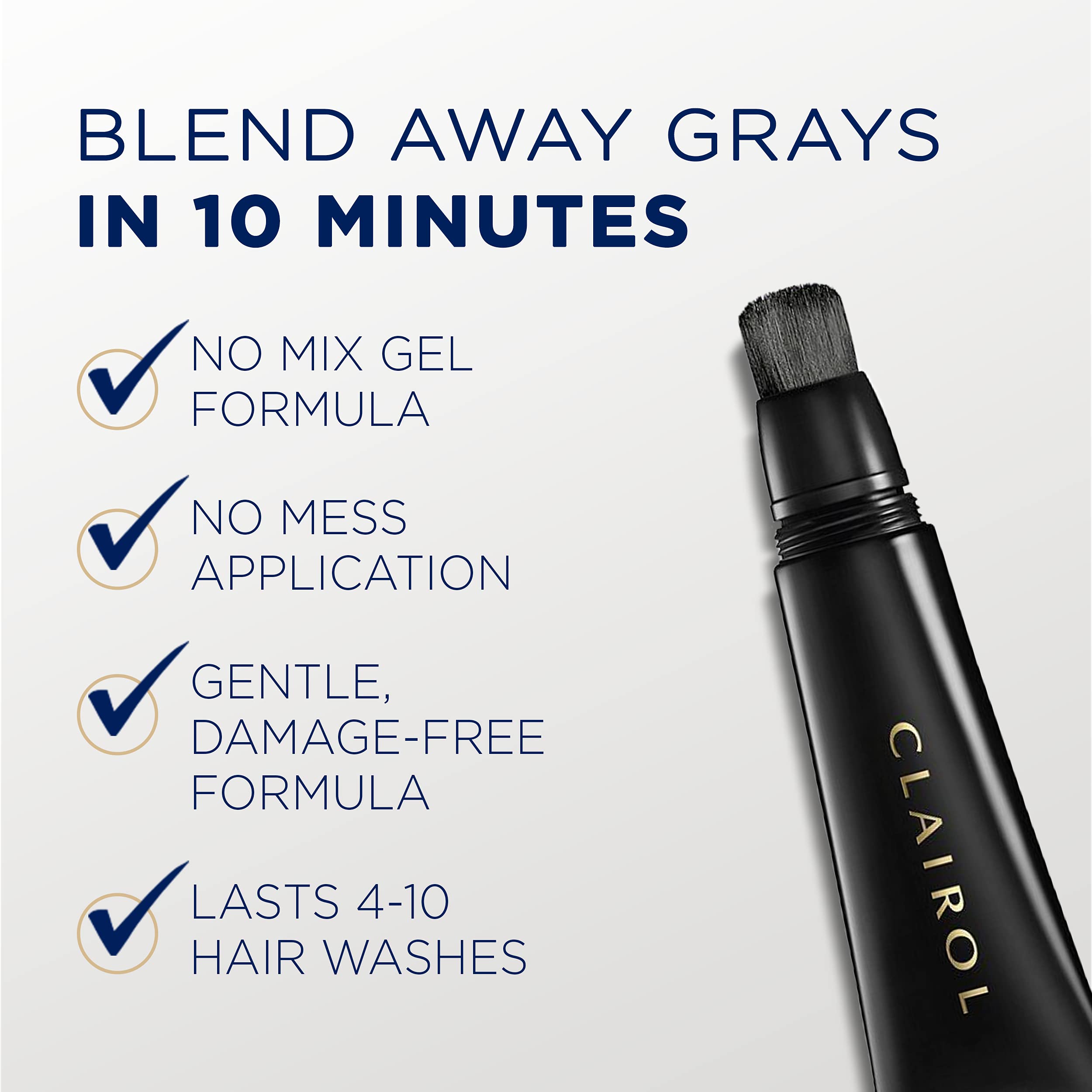 Clairol cubre canas en minutos con acabado suave.