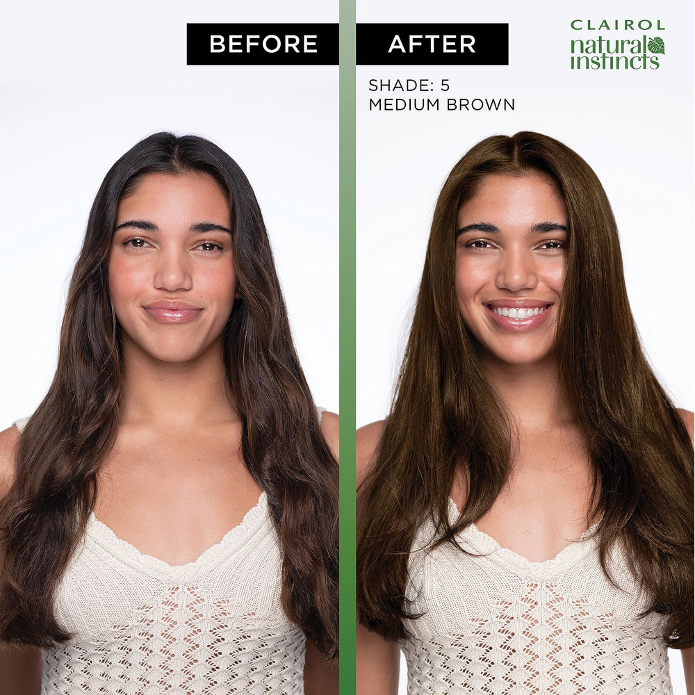 Clairol Natural Instincts activador acelera el proceso de teñido.